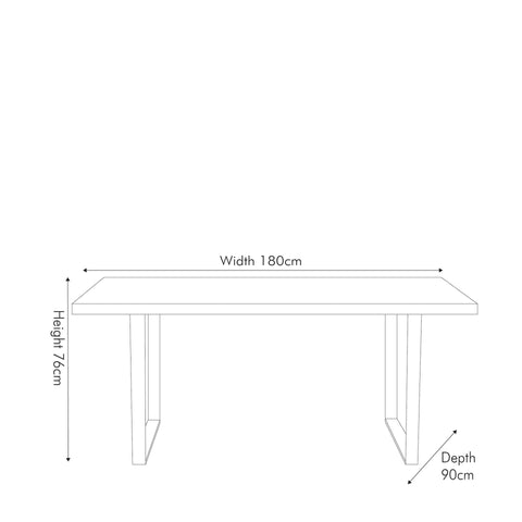 Renzo Mango Wood Dining Table