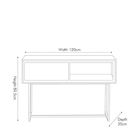 Renzo Mango Wood Console Table