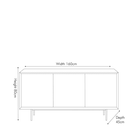 Massimo Acacia Wood Sideboard