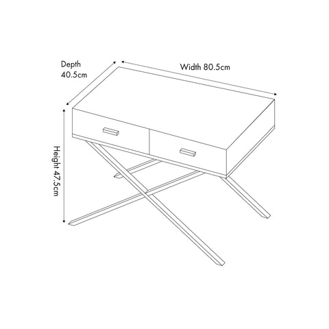 Venerio Mirrored Glass Coffee Table