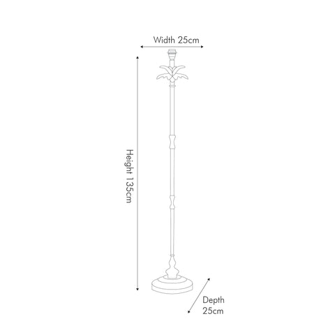 Palmyra Palm Tree Floor Lamp Base