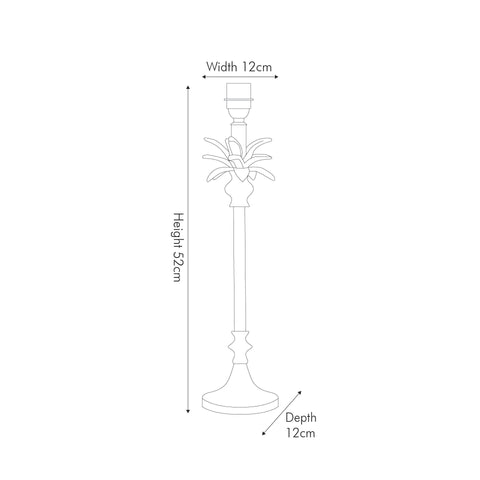 Palmyra Palm Tree Table Lamp Base