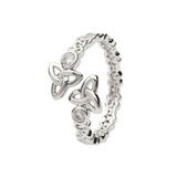 Sterling Silver Trinity Knot Twist Ring