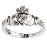 Claddagh Birthstone Ring