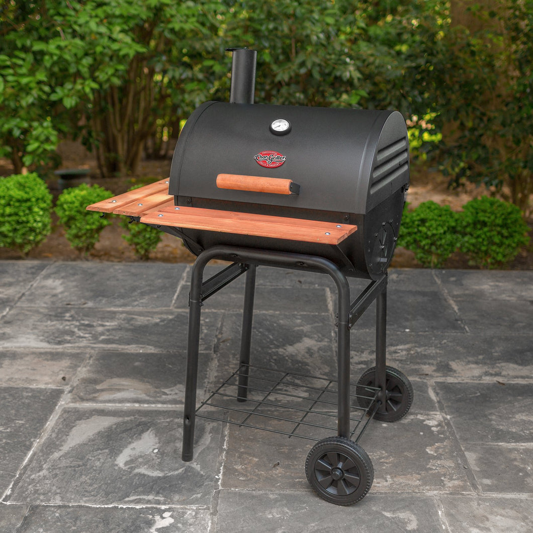 Premier Char-Griller Wrangler Charcoal BBQ with Wooden Shelves – Starlolly