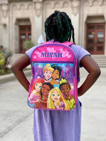 Personalized School Backpack for kids Disney Princess
