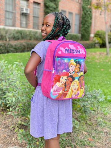 Personalized School Backpack for kids Disney Princess