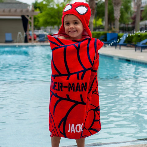 Personalized Hooded Beach Pool Towel for Kids