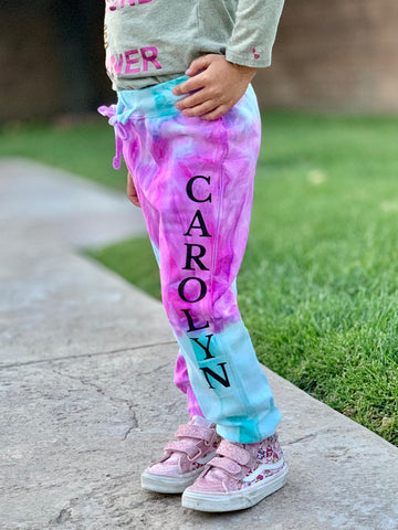 Personalized Tie Dye Joggers