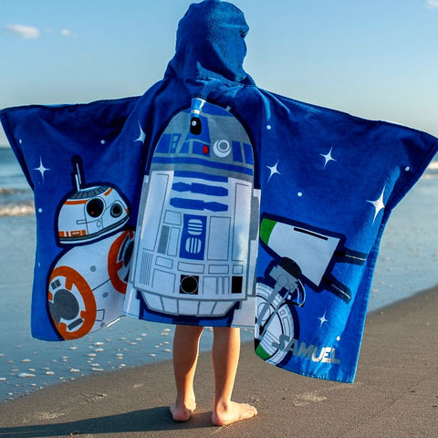 Personalized Hooded Beach Pool Towel for Kids