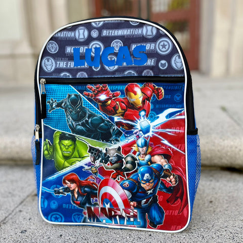 Personalized School Backpack for kids Marvel Heroes Avengers