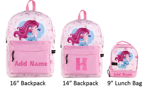 personalized school backpack and lunch bag