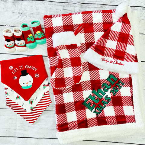 Personalized Holiday Gift Set for Baby