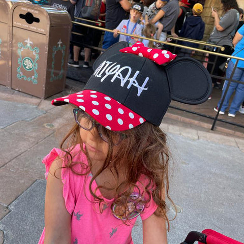 Toddler Girl Disney Minnie Mouse Ears Baseball Cap