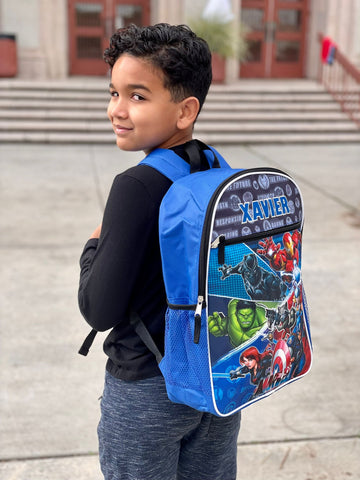 Personalized School Backpack for kids Marvel Heroes Avengers