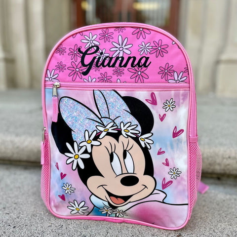 Personalized School Backpack for kids Disney Minnie Mouse