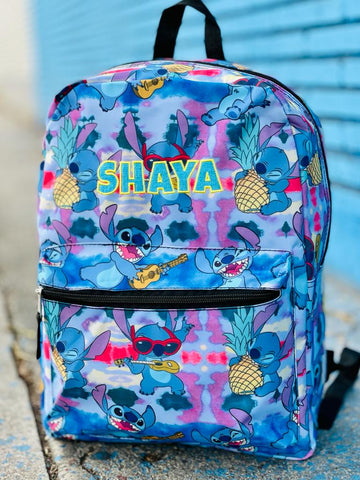 Personalized Disney Stitch school backpack for kids