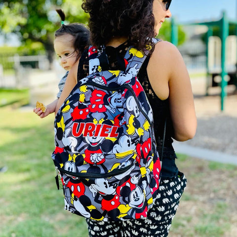 Personalized Disney Mickey Mouse school backpack
