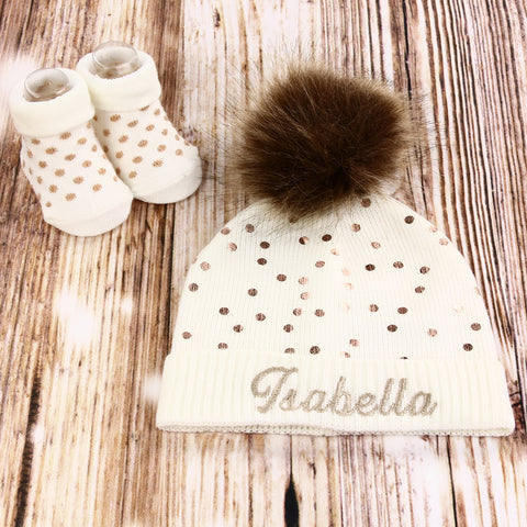 Personalized Baby Hat Baby Shower Gift