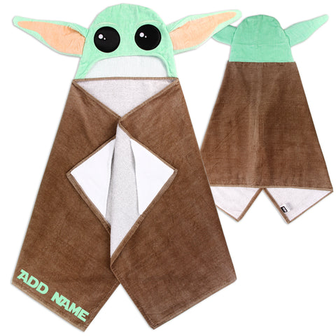 Personalized Baby Yoda Towel for Kids