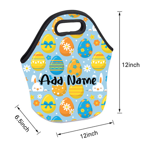 Personalized Easter zippered pouch made of durable neoprene material