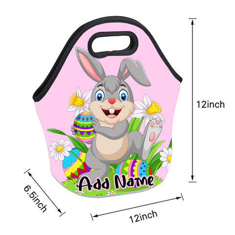 Personalized Easter zippered pouch made of durable neoprene material