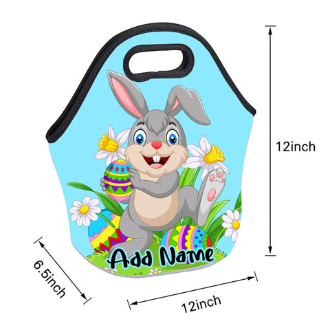 Personalized Easter zippered pouch made of durable neoprene material