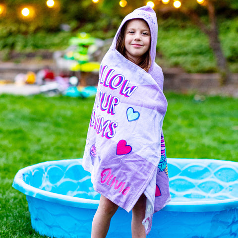 Personalized Hooded Beach Towel for Kids