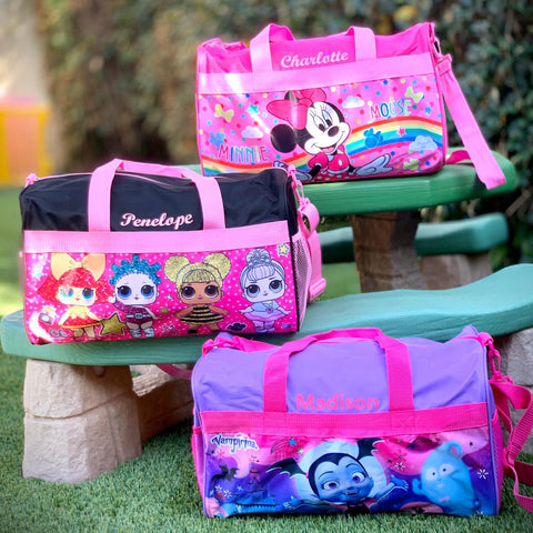 Personalized Travel Duffel Bags featuring Jojo Siwa