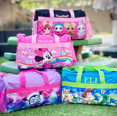 Personalized Travel Duffel Bags for Kids
