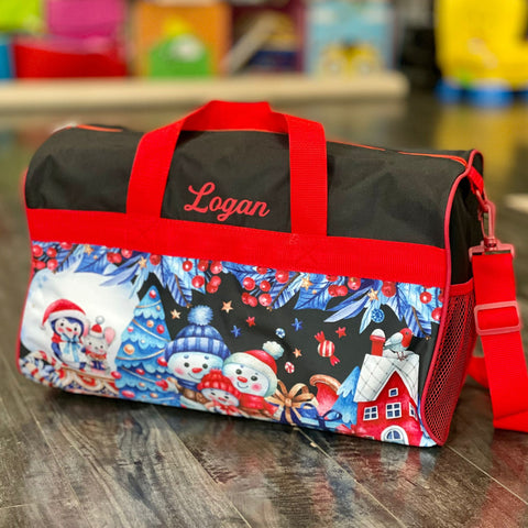 Personalized Travel Duffel Bag for Kids Christmas