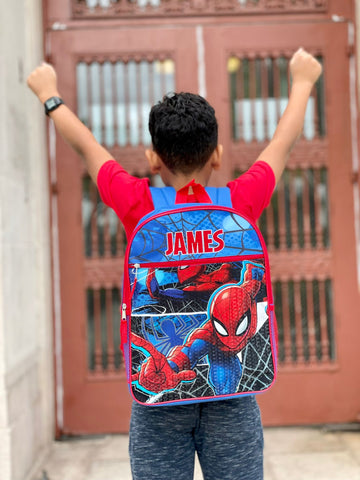 Personalized School Backpack for kids Marvel Spider-Man