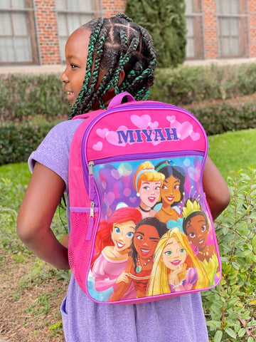 Personalized School Backpack for kids Disney Princess