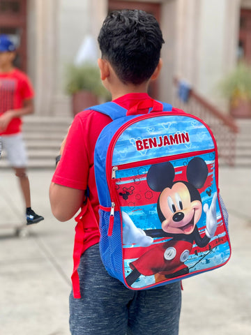 Personalized School Backpack for kids Disney Mickey Mouse