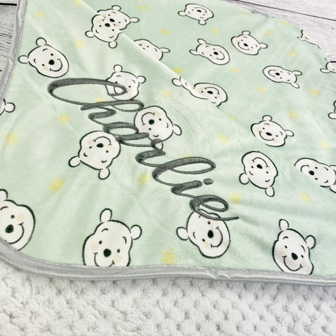 Personalized Disney Baby Blanket Winnie The Pooh