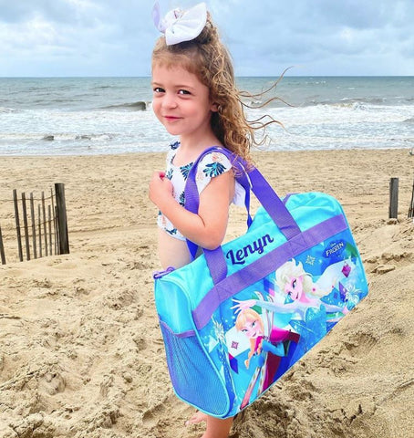 Personalized Travel Duffel Bag for Kids Frozen