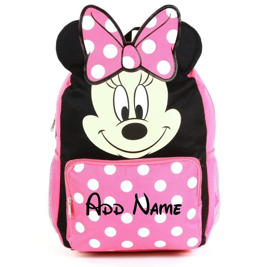 Personalized Minnie Mouse 14 Inch Mini Backpack with 3D Ears – Kishkesh