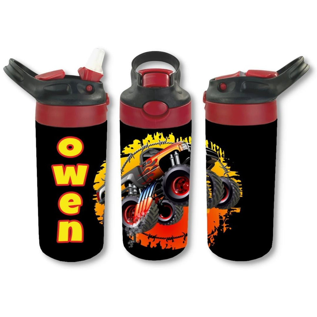 Truck Personalized Water Bottle Kids Personalized Stainless Steel