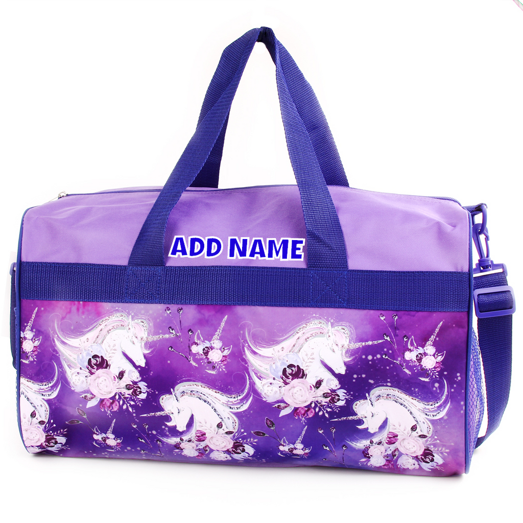 Let's Make Memories Unicorn Sparkle Collection Personalized Back To School  Supplies Kids School Essential Duffle Bag