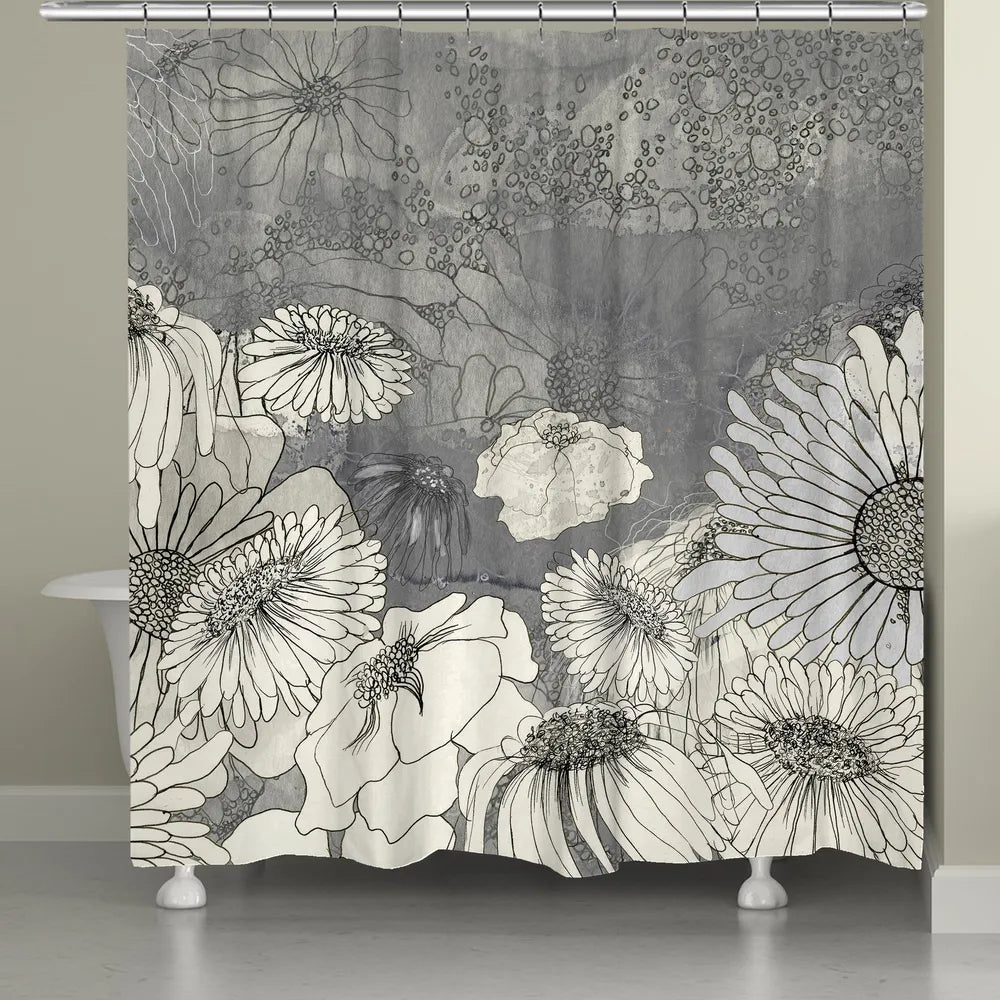 shower curtains with gray in them