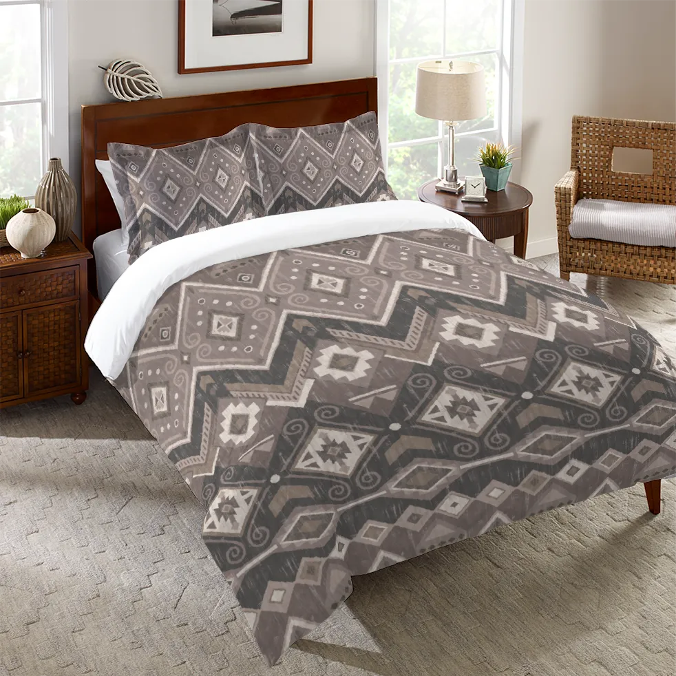 neutral pattern duvet cover