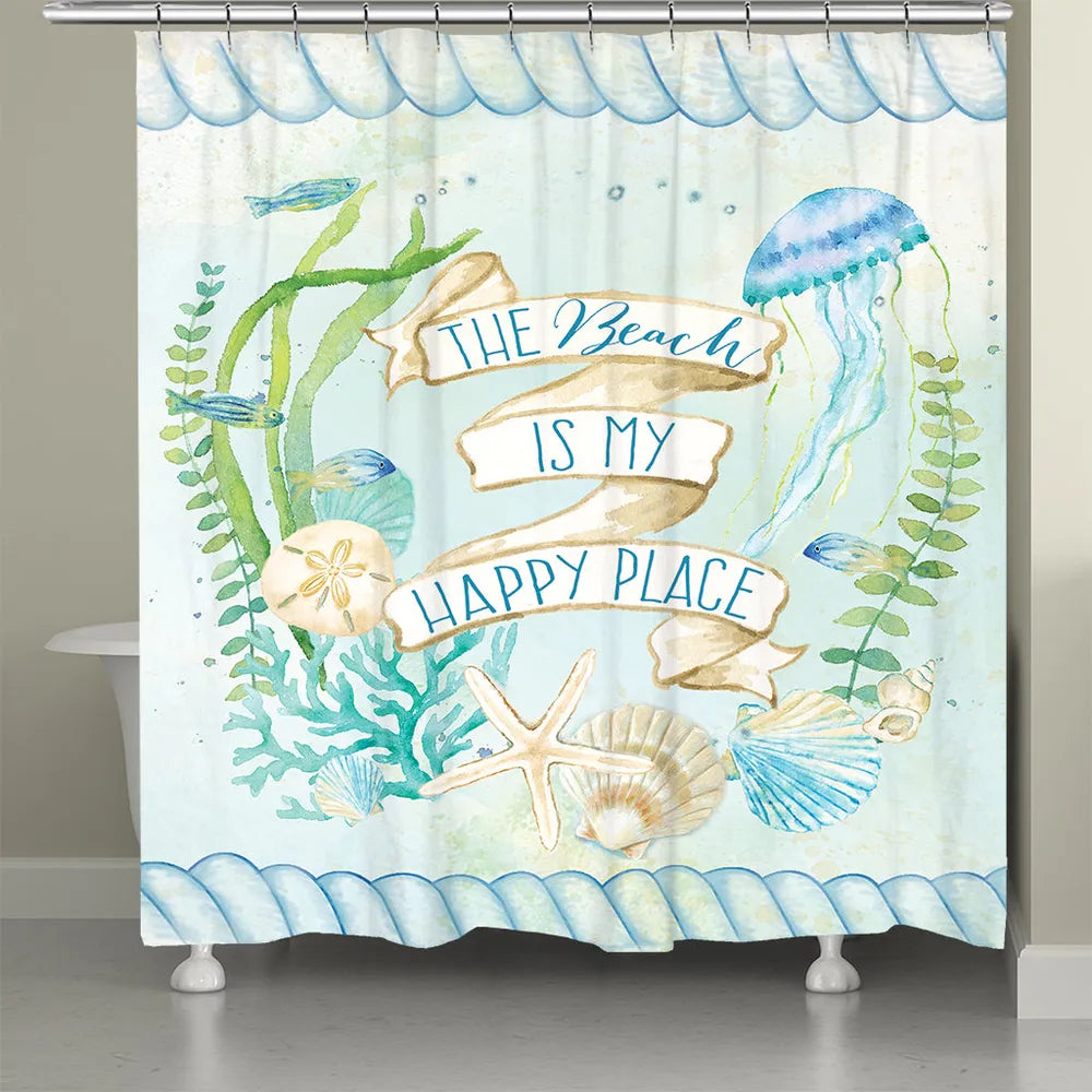 ocean themed shower curtain