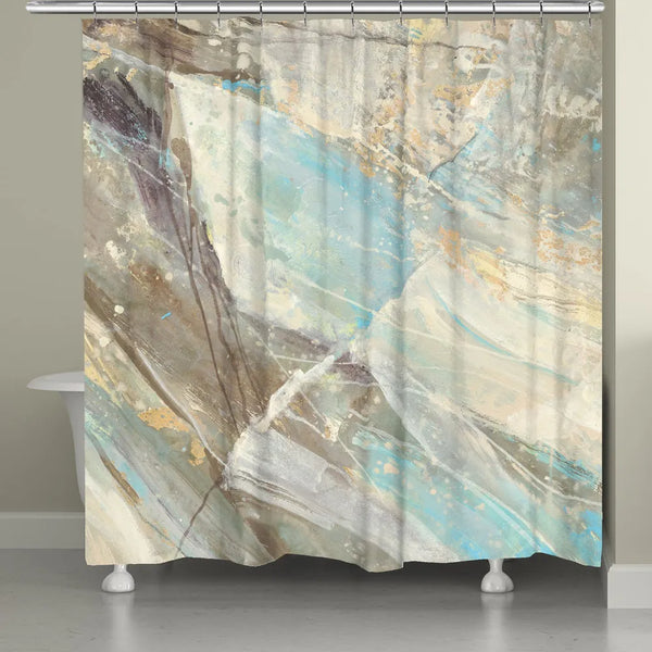 Mineral Blue Shower Curtain - Laural Home