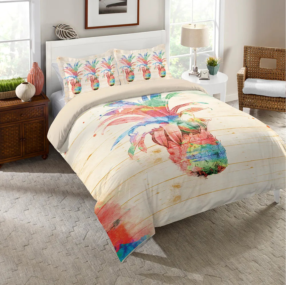 Colorful Pineapple Duvet Cover Laural Home