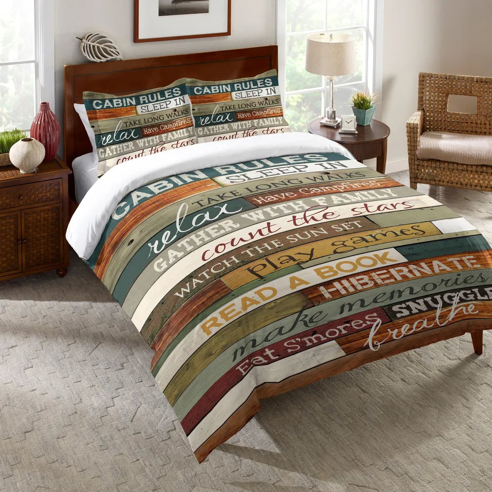 Cabin Rules Comforter Laural Home