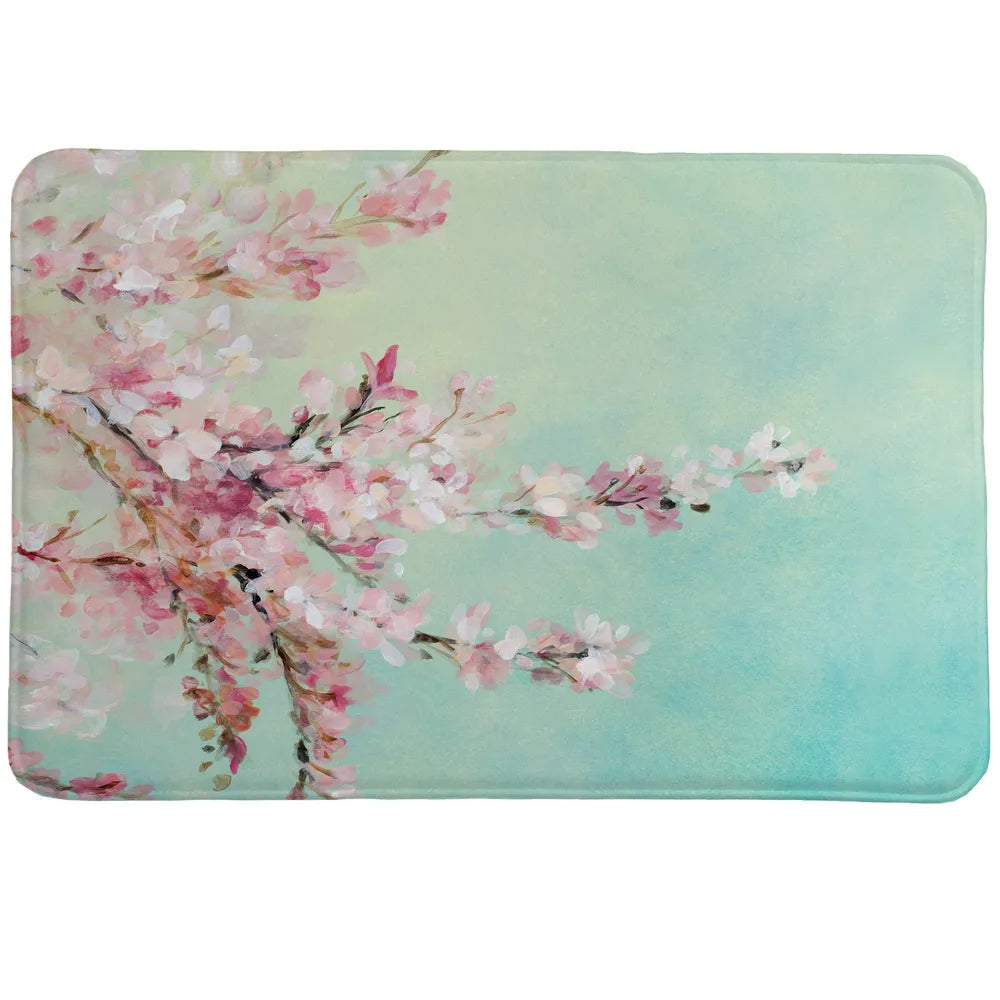 Cherry Blossoms Memory Foam Rug - Laural Home