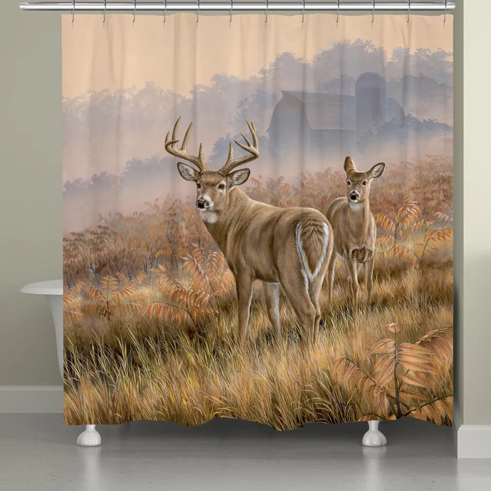 deer shower curtain meme
