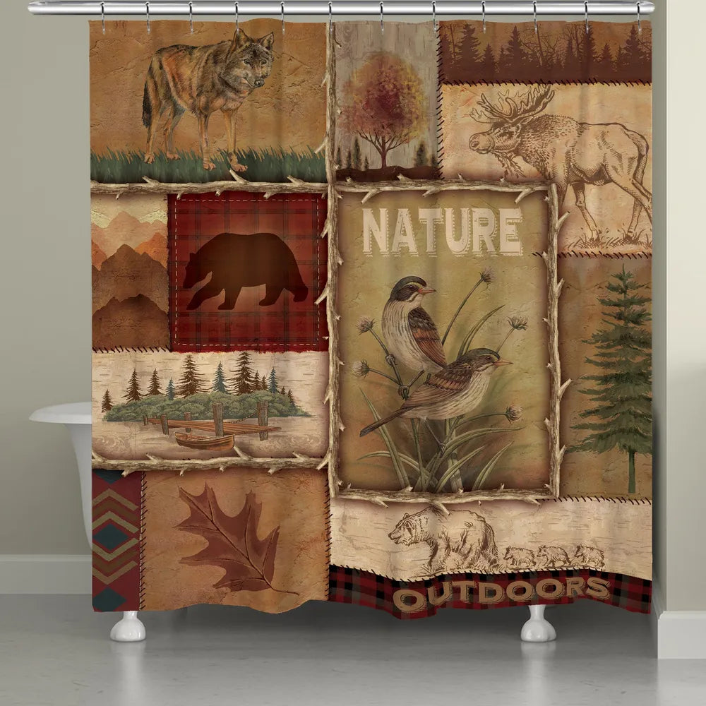 Lodge Collage II Shower Curtain Laural Home   LodgeCollageII 33935918 A71a 453f 9a85 D26acbf8a4c7 5000x 