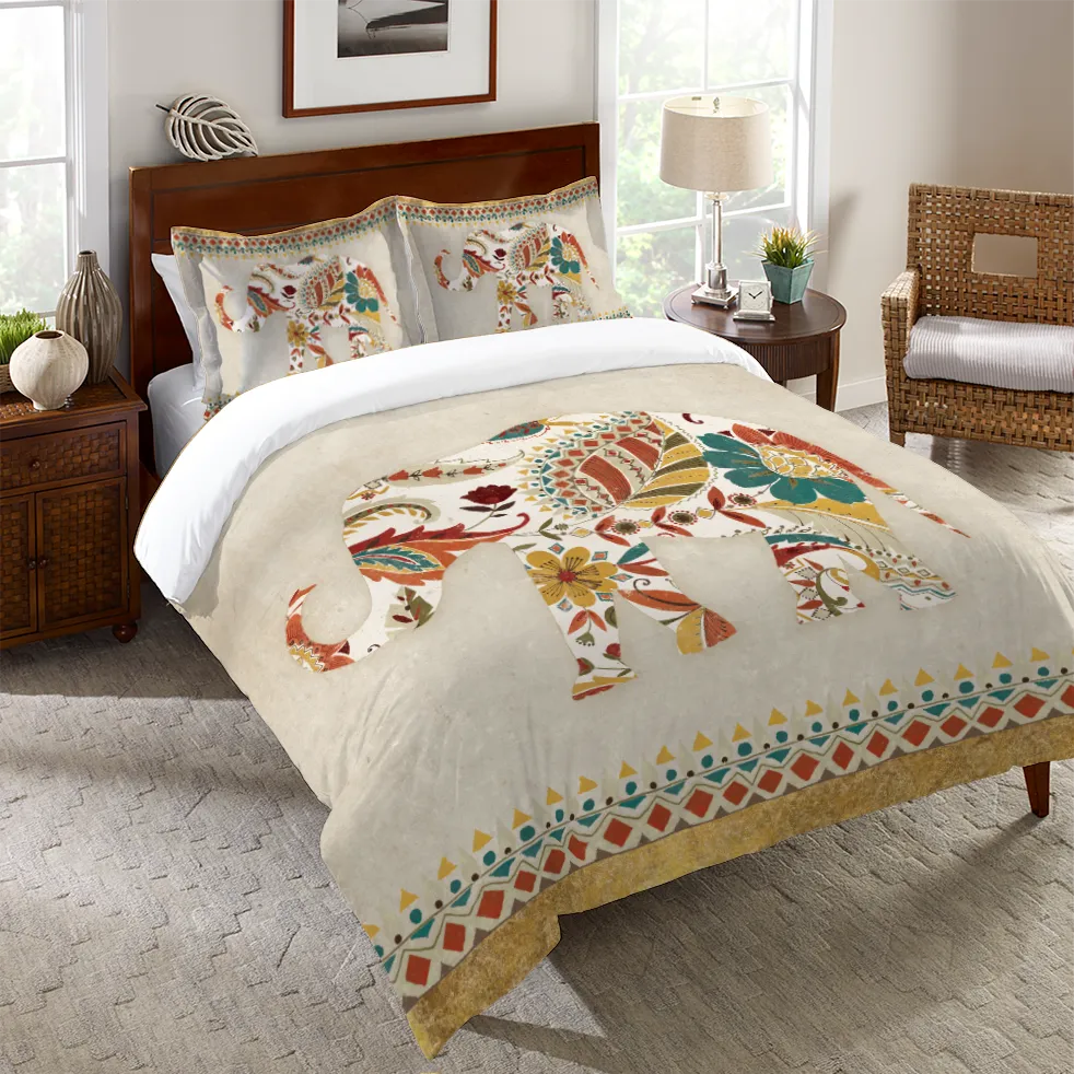 Ornate Elephant Duvet Cover Laural Home