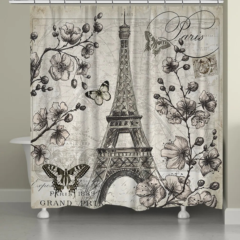 paris shower curtain